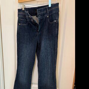 White House Black Market Extra High Skinny Flare Jeans Denim SZ 6 NWOT
